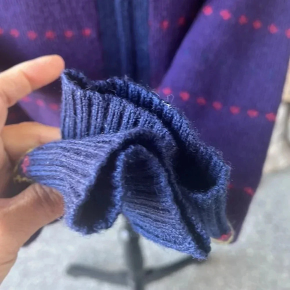 Rare*‎ Farah Vintage fair ice nordic cardigan wool Sweater - Picture 6 of 13